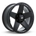 RTX Wheels - Outlaw - Black - Satin Black - 20" x 9", 10 Offset, 6x139.7 (Bolt Pattern), 106.1mm HUB