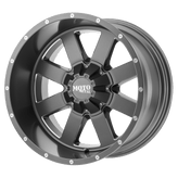 Moto Metal - MO962 - Grey - Satin Gray Milled - 18" x 9", 0 Offset, 8x165.1 (Bolt Pattern), 125.1mm HUB