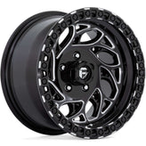 Fuel - D840 RUNNER OR - Black - GLOSS BLACK MILLED - 15" x 10", -43 Offset, 5x114.3 (Bolt Pattern), 72.6mm HUB