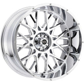 Vision Wheel Off-Road - 412 ROCKER - Chrome - CHROME - 20" x 10", -25 Offset, 8x170 (Bolt Pattern), 125.2mm HUB