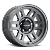 Vision Wheel Off-Road - 355 M2 OVERLAND - Grey - Satin Grey - 17" x 9", -12 Offset, 5x139.7 (Bolt Pattern), 108mm HUB