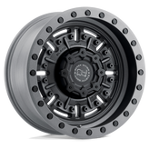 Black Rhino - ABRAMS - Gunmetal - TEXTURED MATTE GUNMETAL - 20" x 9.5", 12 Offset, 6x139.7 (Bolt Pattern), 112.1mm HUB