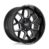 Moto Metal - MO803 BANSHEE - Black - GLOSS BLACK MILLED - 20" x 10", -18 Offset, 6x135 (Bolt Pattern), 87.1mm HUB