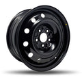 DTD - Steel - Black - Black - 16" x 6.5", 45 Offset, 5x114.3 (Bolt Pattern), 60.1mm HUB