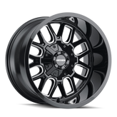 Mayhem - COGENT - Black - GLOSS BLACK/MILLED SPOKES - 18" x 9", 0 Offset, 5x127, 139.7 (Bolt Pattern), 87.1mm HUB