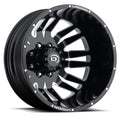 Vision Wheel HD - 401 RIVAL - Black - Gloss Black Machined Face - 20" x 8.25", _211_3 Offset, 8x165.1 (Bolt Pattern), 121.4mm HUB