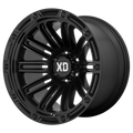 XD Series - XD846 DOUBLE DEUCE - Black - SATIN BLACK - 20" x 10", -18 Offset, 6x139.7 (Bolt Pattern), 106.1mm HUB