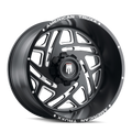 American Truxx - COSMOS - Black - BLACK/MILLED - 24" x 14", -76 Offset, 6x139.7 (Bolt Pattern), 106.1mm HUB