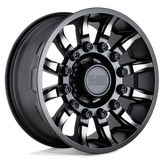 Black Rhino - MISSION - Black - MATTE BLACK WITH MACHINED TINTED SPOKES - 20" x 9", 6 Offset, 8x180 (Bolt Pattern), 125.1mm HUB