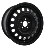 Envy Wheels - NX4 STEEL WHEEL - Black - FLAT BLACK - 17" x 7", 52 Offset, 5x108 (Bolt Pattern), 63.4mm HUB