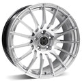 RSSW - Spirit - Silver - Hyper silver - 17" x 7", 45 Offset, 5x114.3 (Bolt Pattern), 64.1mm HUB