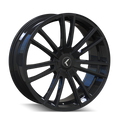Kraze Wheels - SPECTRA - Black - GLOSS BLACK - 22" x 8.5", 38 Offset, 5x108, 114.3 (Bolt Pattern), 72.6mm HUB