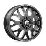 Fuel Mono - DE19 FF19D - Black - GLOSS BLACK MILLED - 24" x 8.25", 105 Offset, 8x210 (Bolt Pattern), 154.3mm HUB