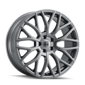 Touren - TR76 - Gunmetal - GRAPHITE - 19" x 8.5", 35 Offset, 5x120 (Bolt Pattern), 74.1mm HUB