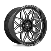 American Force Cast - AC001 RUSH - Black - GLOSS BLACK MILLED - 20" x 10", -18 Offset, 6x139.7 (Bolt Pattern), 78.1mm HUB