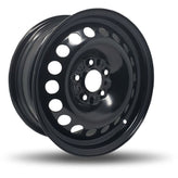 DTD - Steel - Black - Black - 15" x 6.5", 40 Offset, 5x110 (Bolt Pattern), 65.1mm HUB