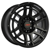 ART - Replica 283 - Black - Satin Black - 17" x 8", 5 Offset, 6x139.7 (Bolt Pattern), 106.1mm HUB