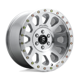 Fuel - D647 VECTOR - Silver - DIAMOND CUT MACHINED WITH CLEAR COAT - 17" x 8.5", 7 Offset, 6x139.7 (Bolt Pattern), 108mm HUB