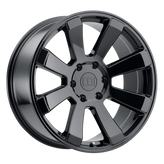 Level 8 - ENFORCER - Black - Gloss Black - 17" x 8.5", 12 Offset, 6x139.7 (Bolt Pattern), 112.1mm HUB