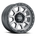 Vision Wheel Off-Road - 350 OJOS - Grey - Satin Grey - 20" x 9", -12 Offset, 5x139.7 (Bolt Pattern), 108mm HUB