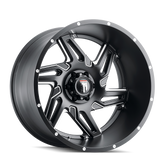 American Truxx - SPURS - Black - BLACK/MILLED - 22" x 12", -44 Offset, 8x170 (Bolt Pattern), 125.2mm HUB