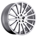 Redbourne Wheels - DOMINUS - Gunmetal - SILVER W/ MIRROR CUT FACE - 20" x 9.5", 32 Offset, 5x120 (Bolt Pattern), 72.56mm HUB