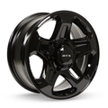 RTX Wheels - Courier - Black - Gloss Black - 16" x 7", 30 Offset, 6x130 (Bolt Pattern), 84.1mm HUB