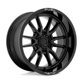 Fuel - D760 CLASH - Black - GLOSS BLACK - 17" x 9", 1 Offset, 6x139.7 (Bolt Pattern), 106.1mm HUB