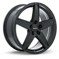 RTX Wheels - Frost - Black - Satin Black - 17" x 7", 42 Offset, 5x114.3 (Bolt Pattern), 64.1mm HUB