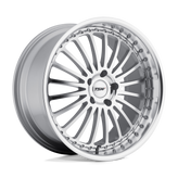 TSW Wheels - SILVERSTONE - Silver - SILVER WITH MIRROR CUT FACE & LIP - 17" x 8", 20 Offset, 5x120 (Bolt Pattern), 76.1mm HUB