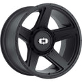Vision Wheel HD - 390 EMPIRE - Black - SATIN BLACK - 16" x 6", 0 Offset, 6x139.7 (Bolt Pattern), 108mm HUB