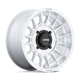 KMC Powersports - KS138 IMPACT UTV - Silver - SILVER WITH MACHINED FACE - 15" x 7", 10 Offset, 4x156 (Bolt Pattern), 115.1mm HUB