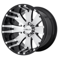 Helo - HE917 - Black - GLOSS BLACK MACHINED - 20" x 9", 0 Offset, 8x180 (Bolt Pattern), 124.2mm HUB