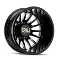 Cali Off-Road - SUMMIT DUALLY - Black - GLOSS BLACK/MILLED - 20" x 8.25", -192 Offset, 8x210 (Bolt Pattern), 154.2mm HUB