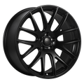 Dai Alloys - Autobahn - Black - Satin Black - 17" x 7.5", 35 Offset, 5x114.3 (Bolt Pattern), 73.1mm HUB