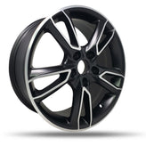 DTD - Replica - Black - Matte Black Machined - 19" x 7", 50 Offset, 5x114.3 (Bolt Pattern), 67.1mm HUB