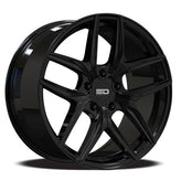 Euro Design - Forza - Black - Gloss Black - 20" x 11", 37 Offset, 5x120 (Bolt Pattern), 74.1mm HUB