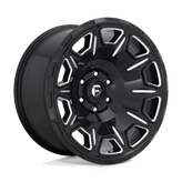 Fuel - D688 VENGEANCE - Black - GLOSS BLACK MILLED - 17" x 9", -12 Offset, 6x135 (Bolt Pattern), 87.1mm HUB