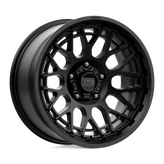 KMC Wheels - KM722 TECHNIC - Black - SATIN BLACK - 18" x 9", 0 Offset, 6x139.7 (Bolt Pattern), 106.1mm HUB