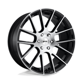 DUB - S206 LUXE - Black - GLOSS BLACK BRUSHED - 22" x 9.5", 20 Offset, 6x139.7 (Bolt Pattern), 78.1mm HUB