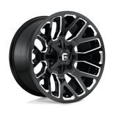 Fuel - D623 WARRIOR - Black - GLOSS BLACK MILLED - 20" x 9", 20 Offset, 6x135, 139.7 (Bolt Pattern), 106.1mm HUB