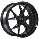 Dai Alloys - Gravity - Black - Gloss Black - 18" x 8", 42 Offset, 5x114.3 (Bolt Pattern), 73.1mm HUB