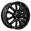 ART - Replica 256 - Black - Gloss Black - 17" x 7.5", 40 Offset, 6x120 (Bolt Pattern), 67.1mm HUB