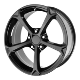 OE Creations - PR130 - Black - GLOSS BLACK - 18" x 9.5", 4 Offset, 5x120.65 (Bolt Pattern), 70.3mm HUB