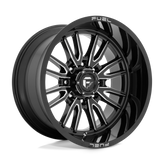 Fuel - D761 CLASH - Black - GLOSS BLACK MILLED - 22" x 12", -44 Offset, 8x180 (Bolt Pattern), 124.2mm HUB