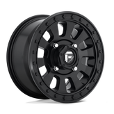 Fuel UTV - D630 TACTIC - Black - MATTE BLACK - 15" x 7", 38 Offset, 4x156 (Bolt Pattern), 132mm HUB