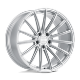 XO Luxury Wheels - LONDON - Silver - Silver with Brushed Face - 22" x 10.5", 20 Offset, 5x115 (Bolt Pattern), 71.5mm HUB