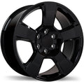 Replika - R211 - Black - Gloss Black - 20" x 9", 27 Offset, 6x139.7 (Bolt Pattern), 78.1mm HUB