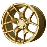 Motegi - MR133 TM5 - Gold - Gold - 18" x 9.5", 45 Offset, 5x112 (Bolt Pattern), 72.6mm HUB