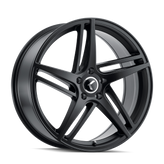 Kraze Wheels - MILANO - Black - SATIN BLACK - 17" x 8", 38 Offset, 5x120 (Bolt Pattern), 74.1mm HUB